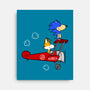 Blue Baron-none stretched canvas-mikebonales