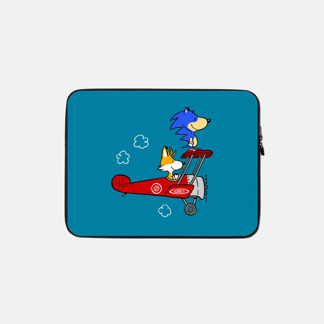 Blue Baron-none zippered laptop sleeve-mikebonales