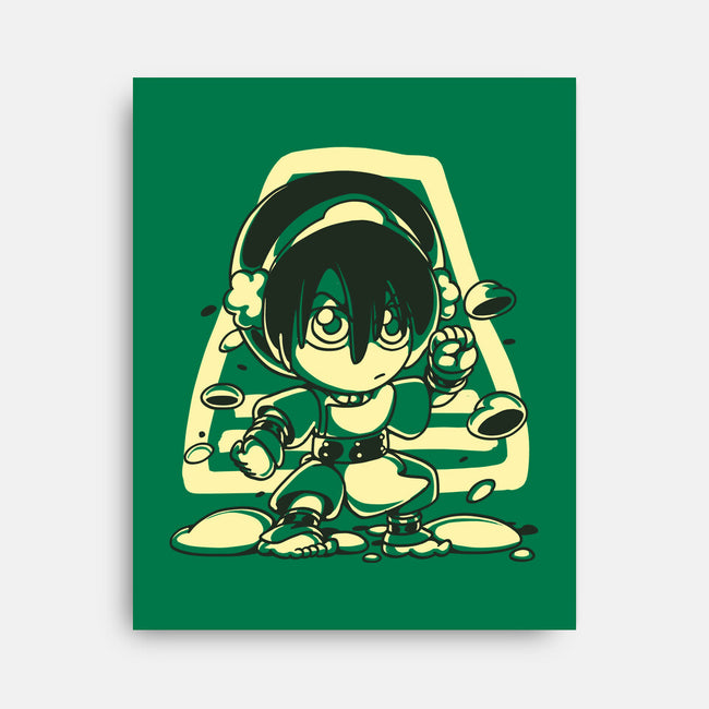 Cute Earthbender-none stretched canvas-estudiofitas