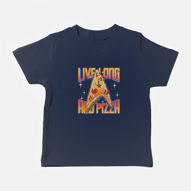 Live Long And Pizza-baby basic tee-Getsousa!