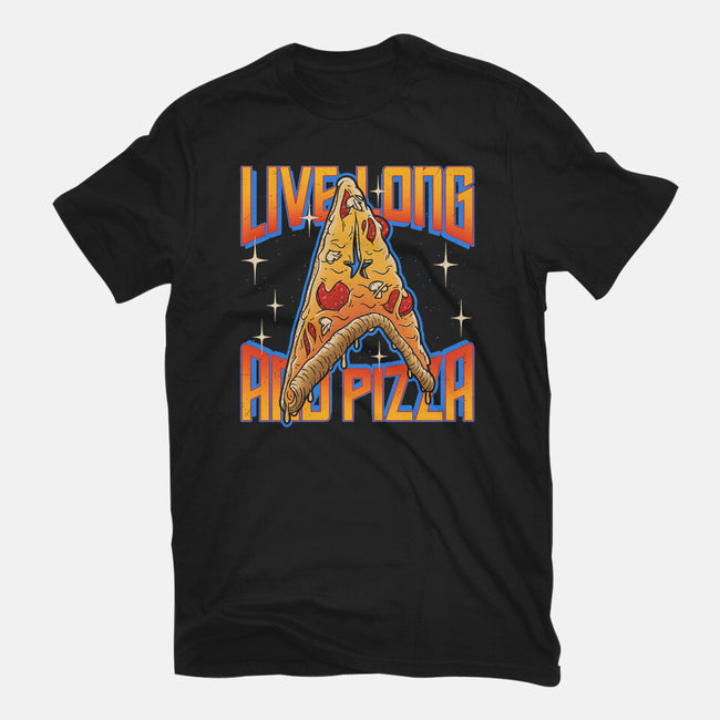 Live Long And Pizza-womens fitted tee-Getsousa!