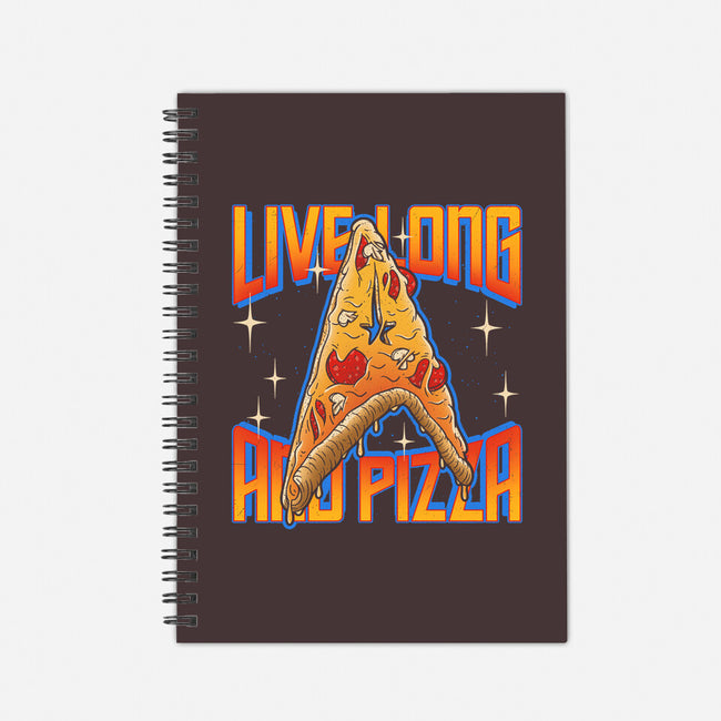Live Long And Pizza-none dot grid notebook-Getsousa!