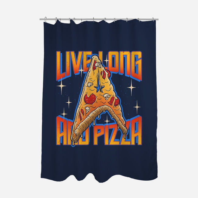 Live Long And Pizza-none polyester shower curtain-Getsousa!