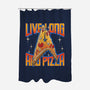 Live Long And Pizza-none polyester shower curtain-Getsousa!