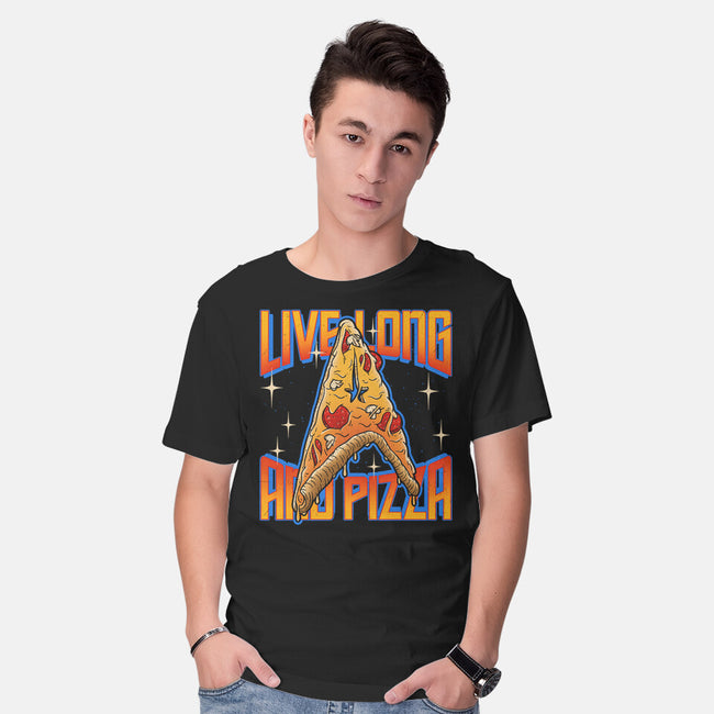 Live Long And Pizza-mens basic tee-Getsousa!