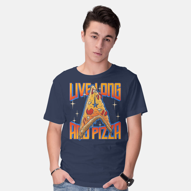 Live Long And Pizza-mens basic tee-Getsousa!