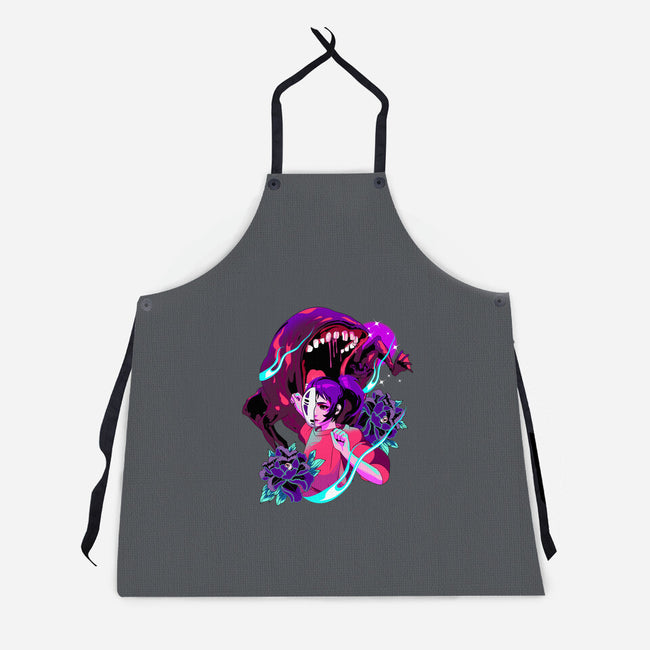 Spirit Monster Fight-unisex kitchen apron-heydale