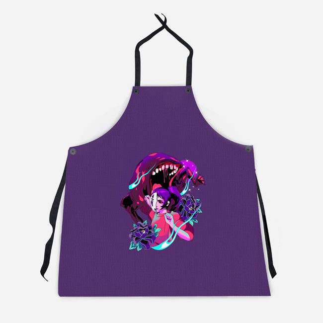 Spirit Monster Fight-unisex kitchen apron-heydale