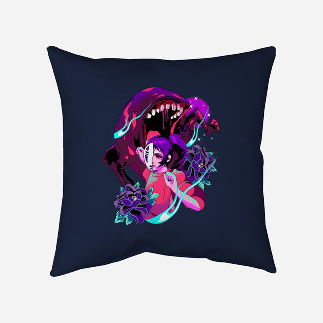 Spirit Monster Fight-none removable cover throw pillow-heydale