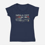 Retro Impala-womens v-neck tee-fanfreak1