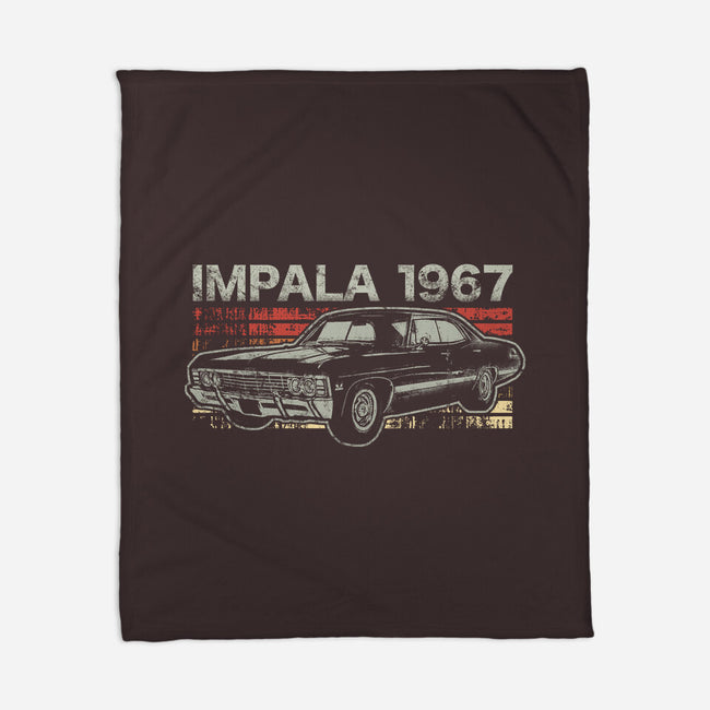 Retro Impala-none fleece blanket-fanfreak1