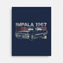 Retro Impala-none stretched canvas-fanfreak1