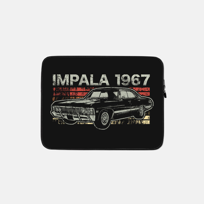 Retro Impala-none zippered laptop sleeve-fanfreak1