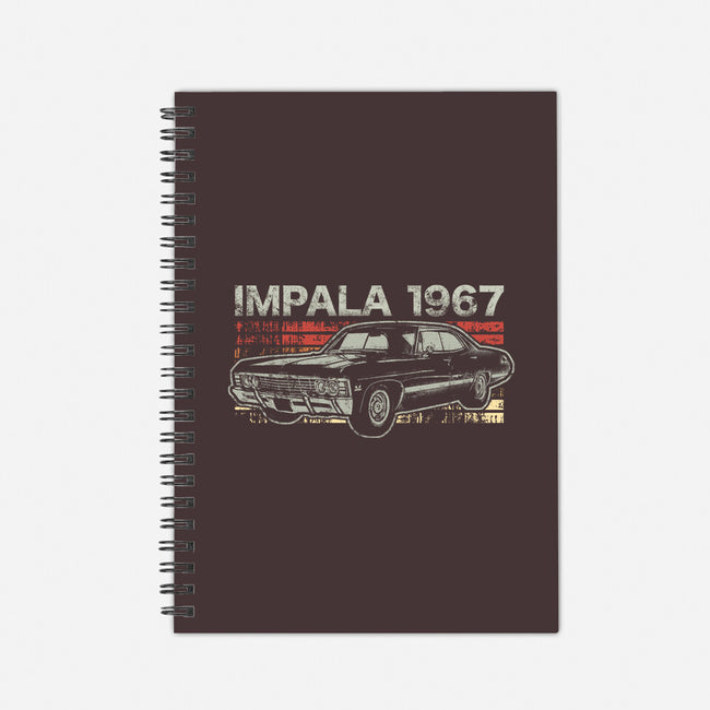 Retro Impala-none dot grid notebook-fanfreak1