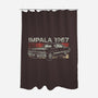 Retro Impala-none polyester shower curtain-fanfreak1