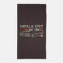 Retro Impala-none beach towel-fanfreak1