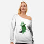 Voldemortnuts-womens off shoulder sweatshirt-Claudia