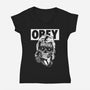 Consume And Obey-womens v-neck tee-Jonathan Grimm Art