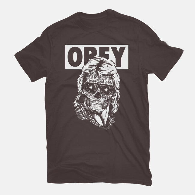 Consume And Obey-womens basic tee-Jonathan Grimm Art