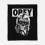 Consume And Obey-none fleece blanket-Jonathan Grimm Art