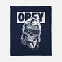 Consume And Obey-none fleece blanket-Jonathan Grimm Art