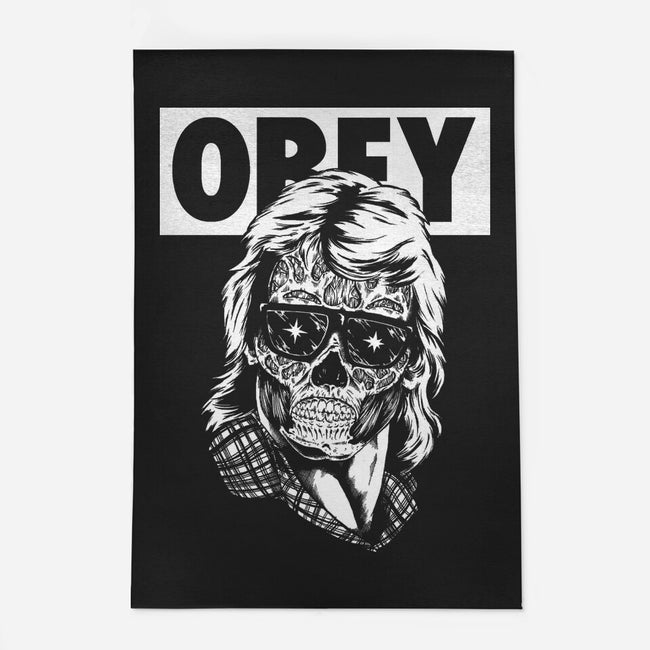 Consume And Obey-none outdoor rug-Jonathan Grimm Art