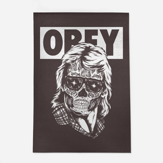 Consume And Obey-none outdoor rug-Jonathan Grimm Art
