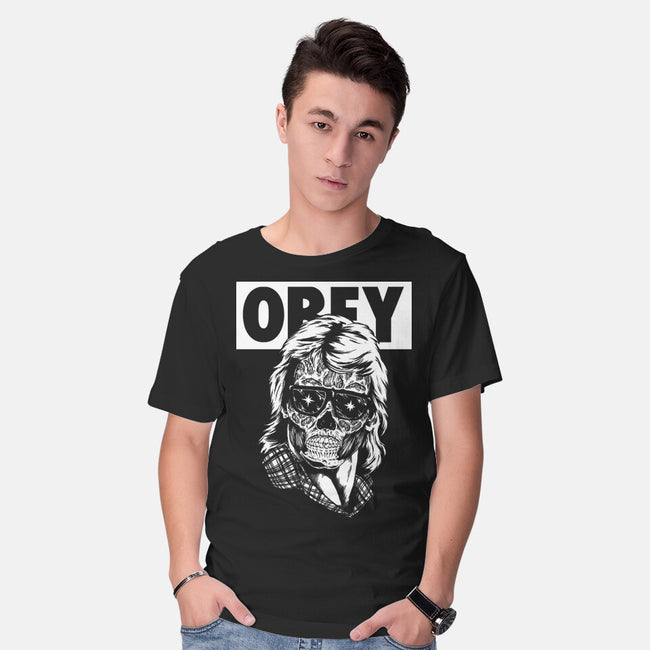 Consume And Obey-mens basic tee-Jonathan Grimm Art