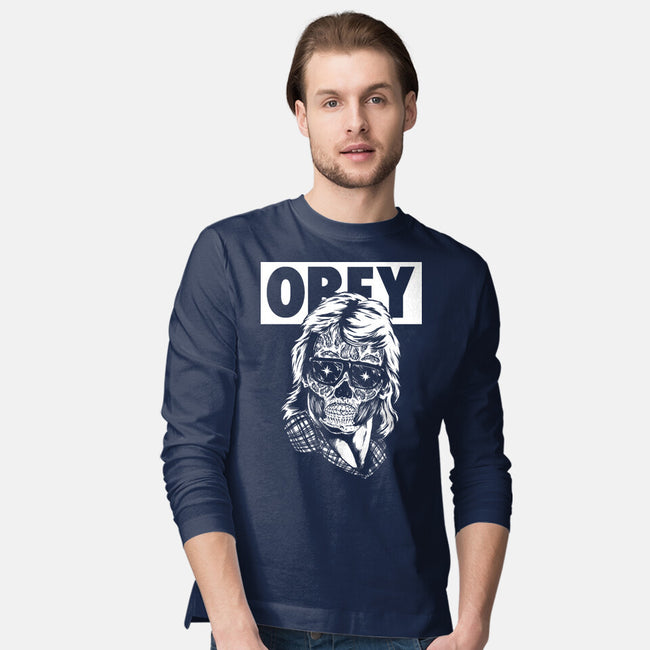 Consume And Obey-mens long sleeved tee-Jonathan Grimm Art