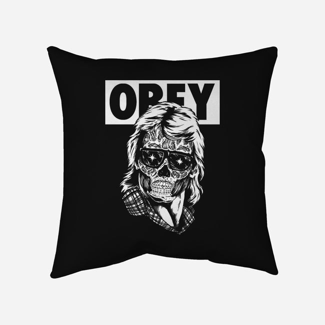 Consume And Obey-none removable cover w insert throw pillow-Jonathan Grimm Art