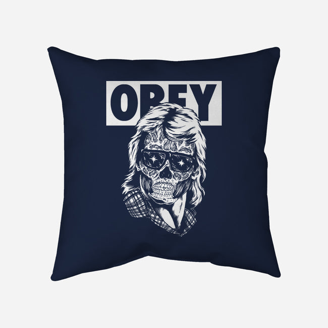 Consume And Obey-none removable cover w insert throw pillow-Jonathan Grimm Art