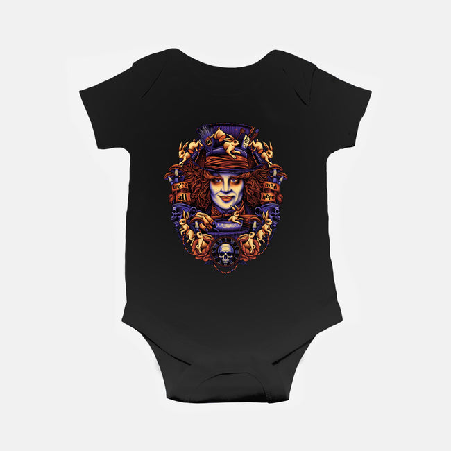 Mad For Hats-baby basic onesie-glitchygorilla