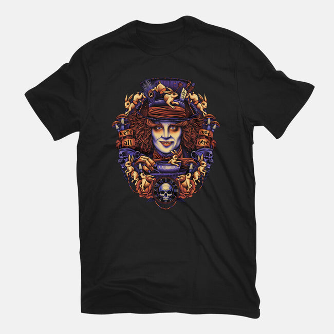 Mad For Hats-womens fitted tee-glitchygorilla