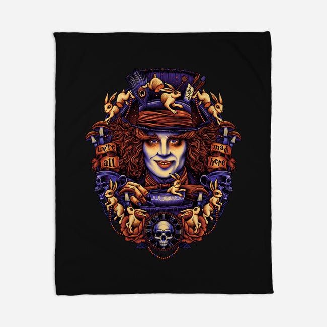 Mad For Hats-none fleece blanket-glitchygorilla