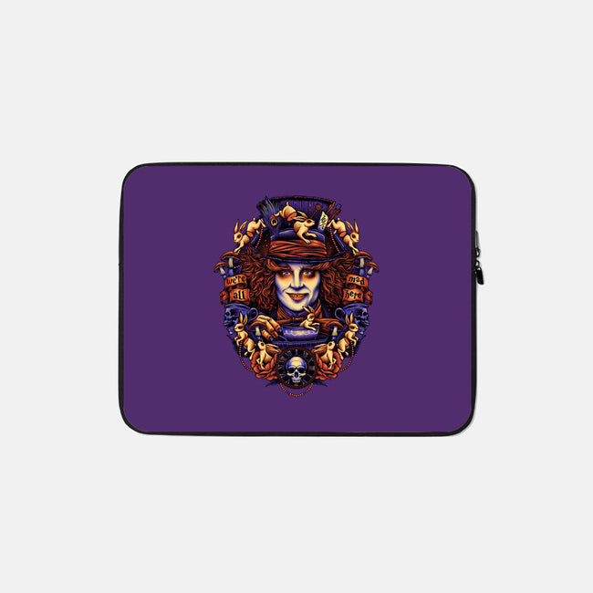 Mad For Hats-none zippered laptop sleeve-glitchygorilla