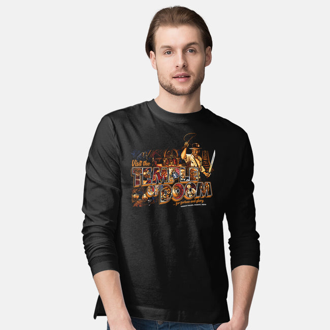 Visit Pankot Place-mens long sleeved tee-goodidearyan