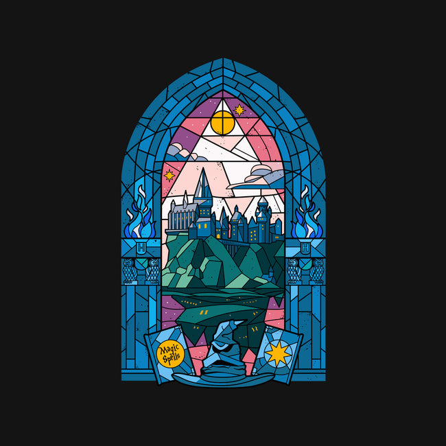 Stained Glass Castle-womens basic tee-daobiwan