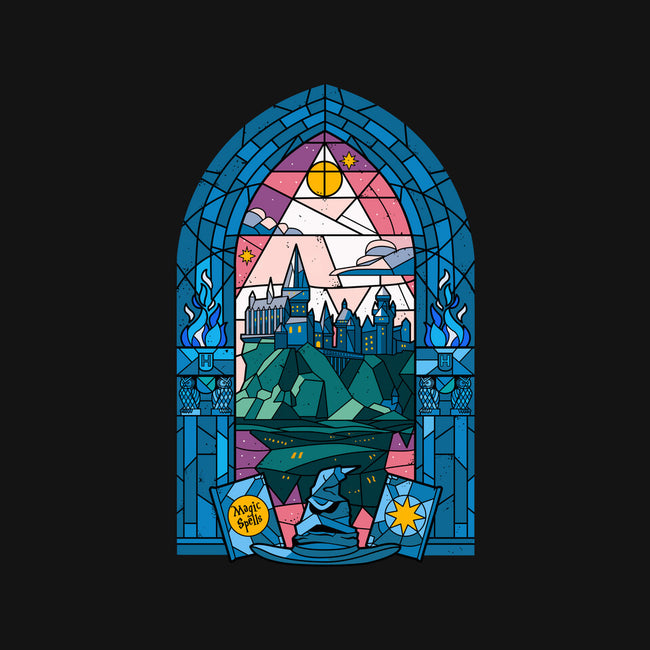 Stained Glass Castle-unisex basic tee-daobiwan