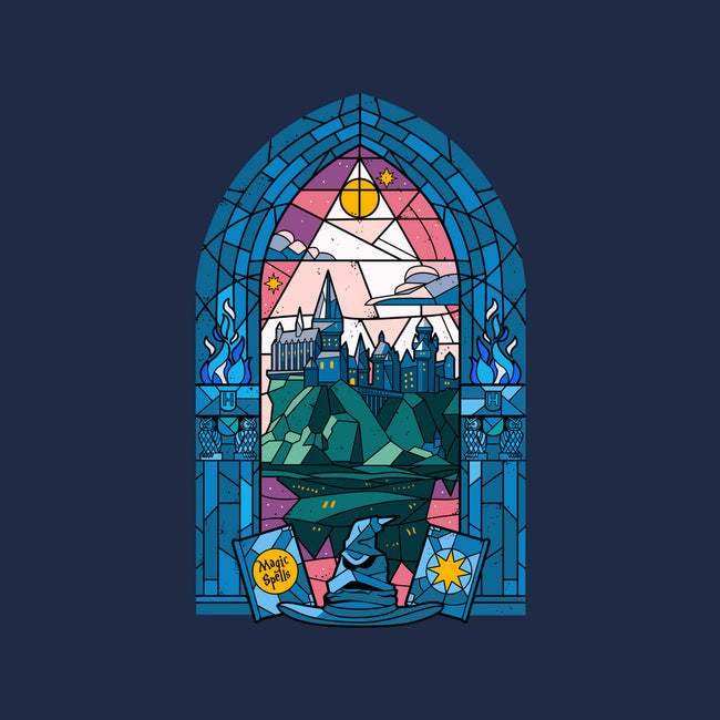 Stained Glass Castle-womens basic tee-daobiwan