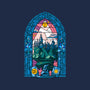 Stained Glass Castle-womens basic tee-daobiwan