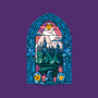Stained Glass Castle-none removable cover w insert throw pillow-daobiwan