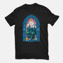 Stained Glass Castle-womens basic tee-daobiwan