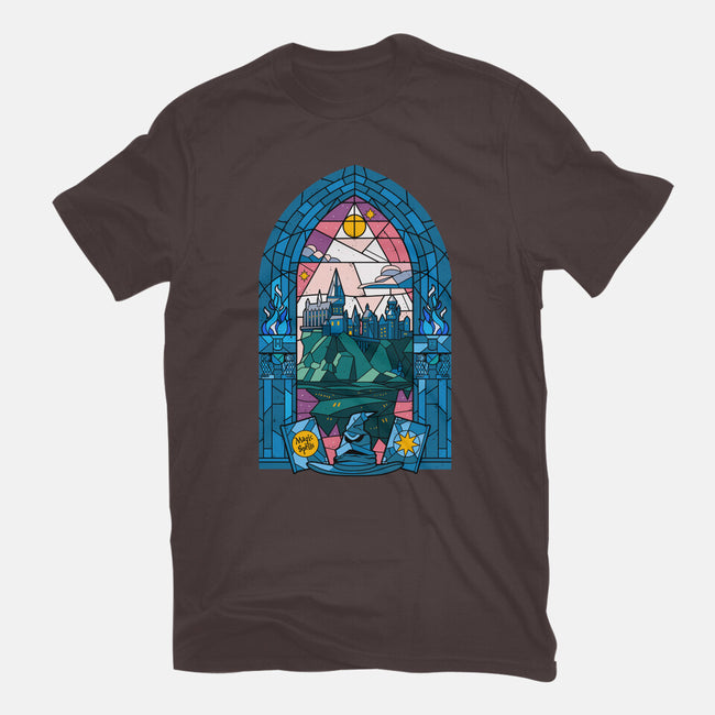 Stained Glass Castle-womens basic tee-daobiwan