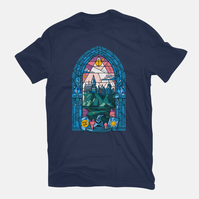 Stained Glass Castle-unisex basic tee-daobiwan