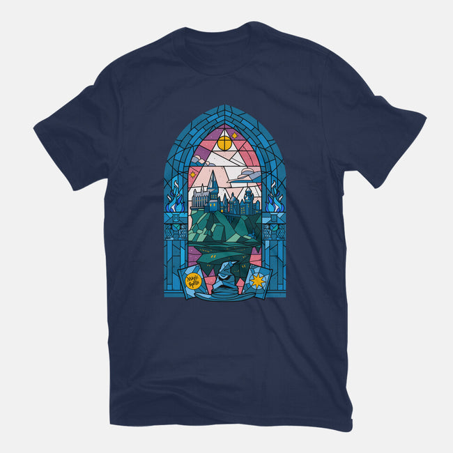 Stained Glass Castle-mens basic tee-daobiwan