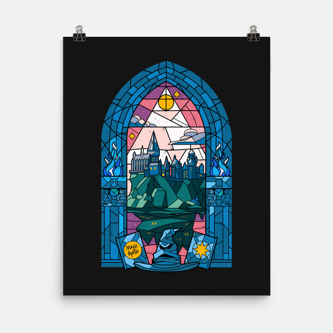 Stained Glass Castle-none matte poster-daobiwan