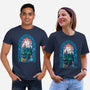 Stained Glass Castle-unisex basic tee-daobiwan