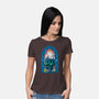 Stained Glass Castle-womens basic tee-daobiwan