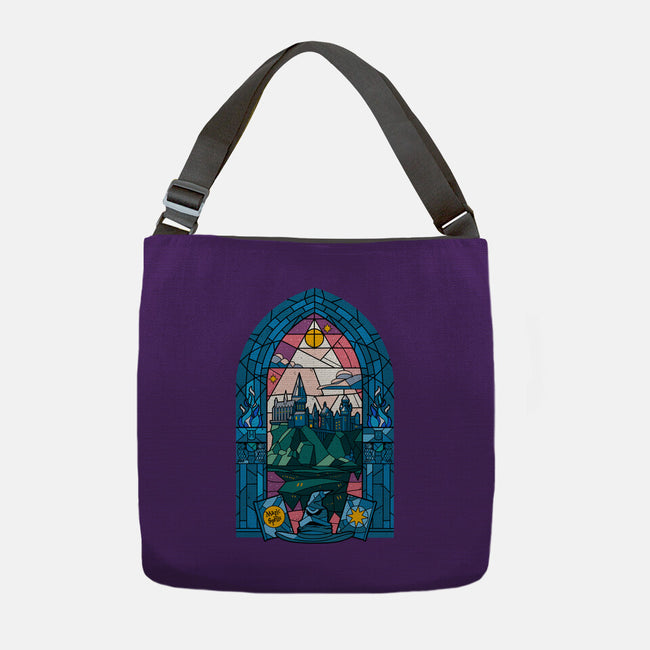 Stained Glass Castle-none adjustable tote-daobiwan