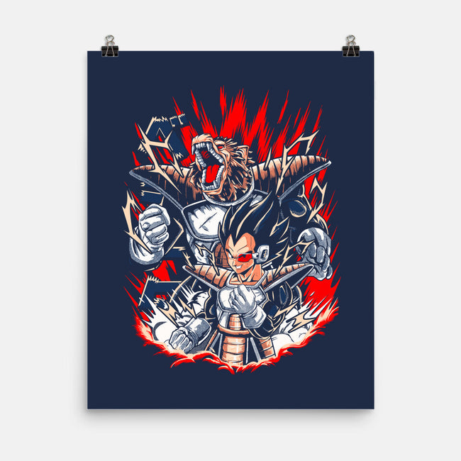 The Prince Of Saiyans-none matte poster-Knegosfield